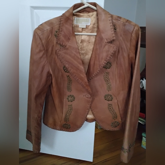 Michael Kors Authentic Leather Jacket - Picture 9 of 10
